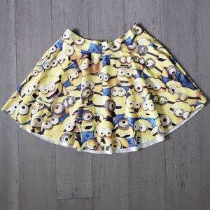 Minions Women's Mini Circle Skirt Size Small